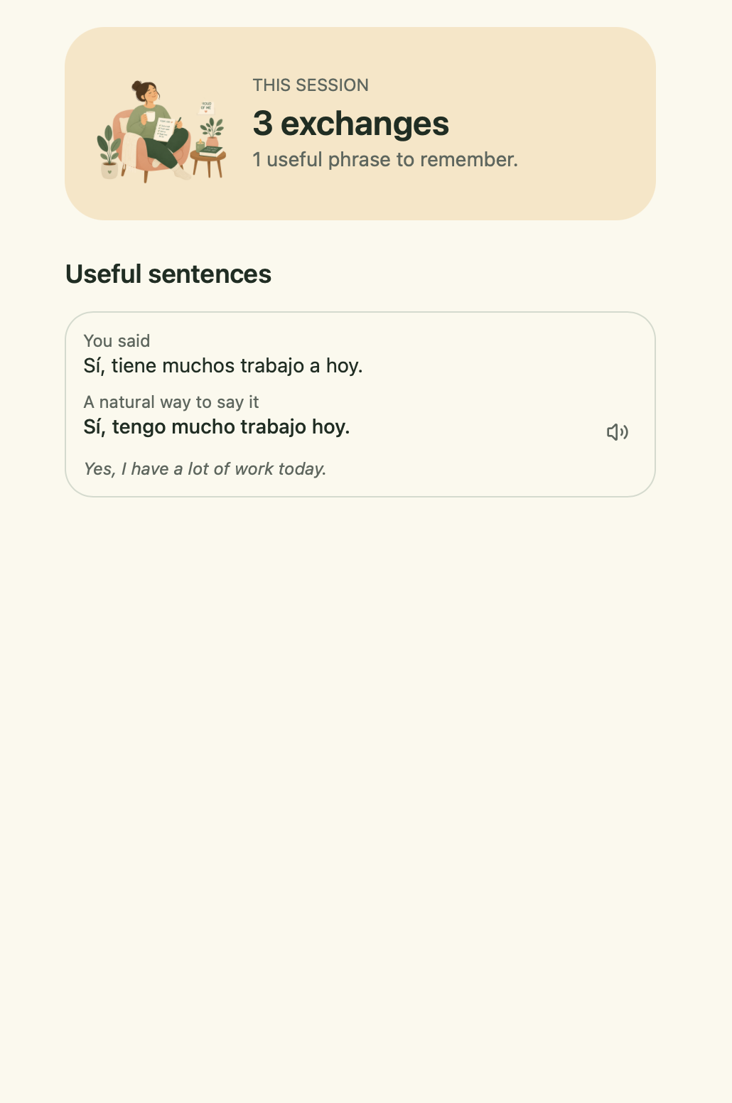 Review useful sentences